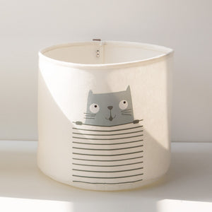 Cute Print Felt Toy Storage Basket