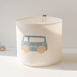 Cute Print Felt Toy Storage Basket