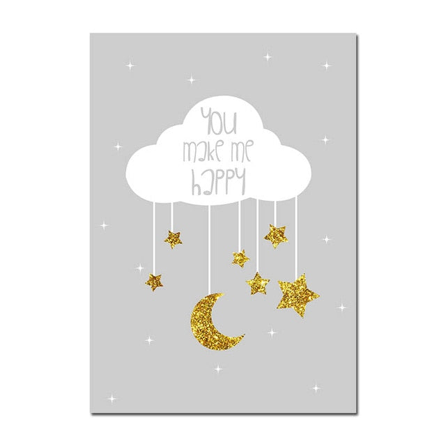 Follow You Heart Nursery Canvas Posters