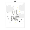 Oh Baby Balloons Nursery Canvas Posters