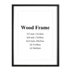 Nature Solid Wooden Frame - Black