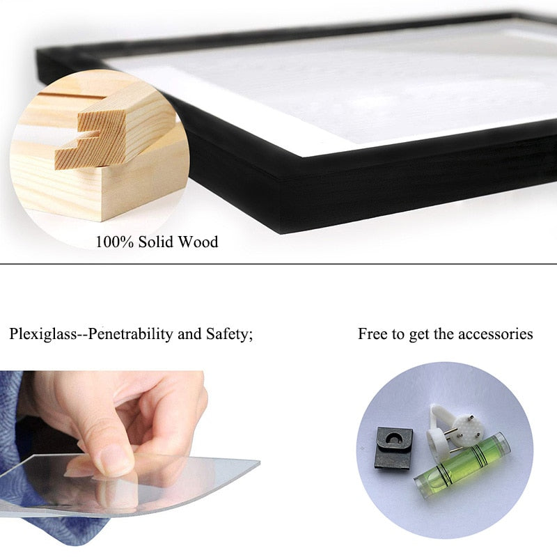 Nature Solid Wooden Frame - Light Wood