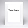 Nature Solid Wooden Frame - White
